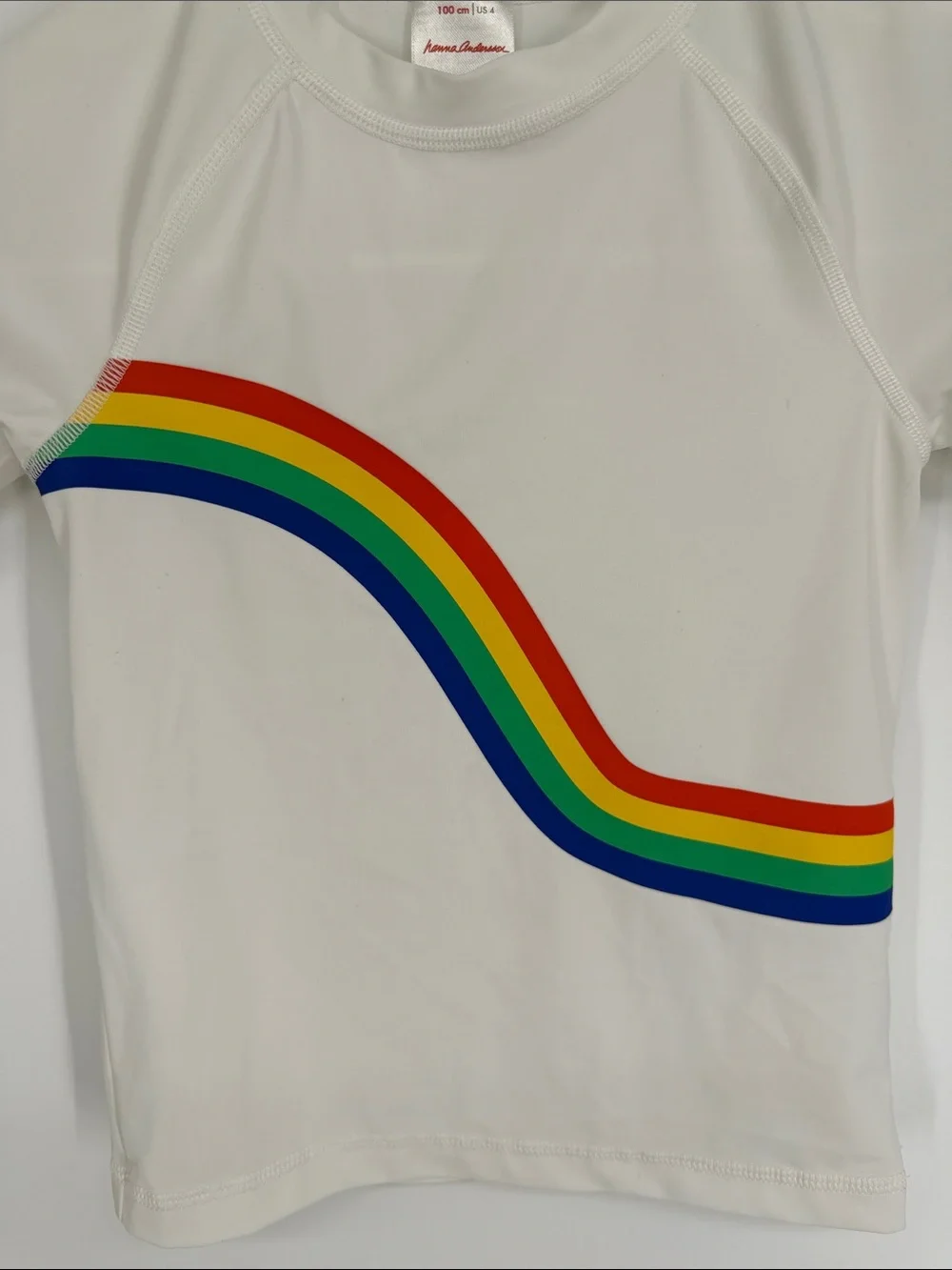 Hanna Andersson Swim Shirt Size 100 / US Size 4 Rainbow